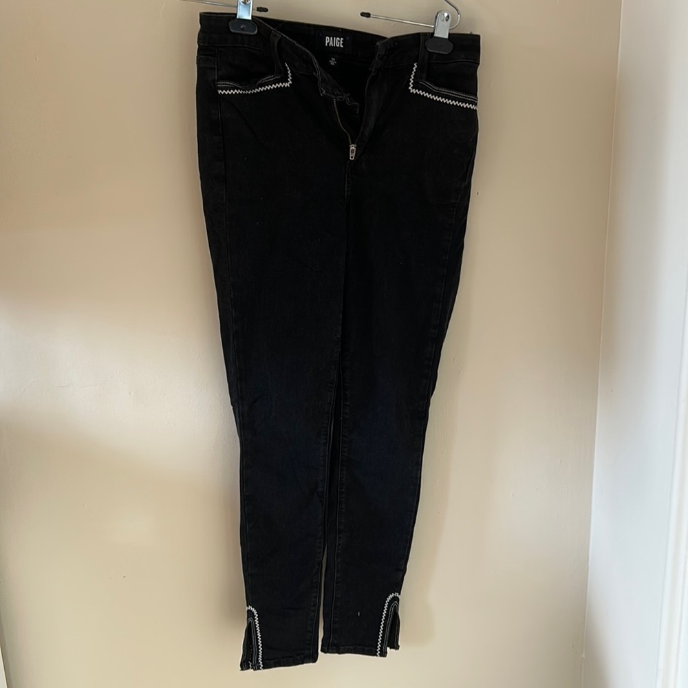 Paige black jeans. Size 28.